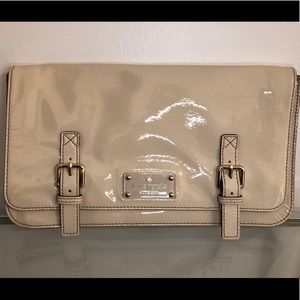 Kate Spade Cream Patent Clutch